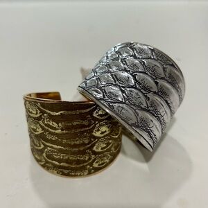 Henri Bendel gold and silver cuffs( sold separately)